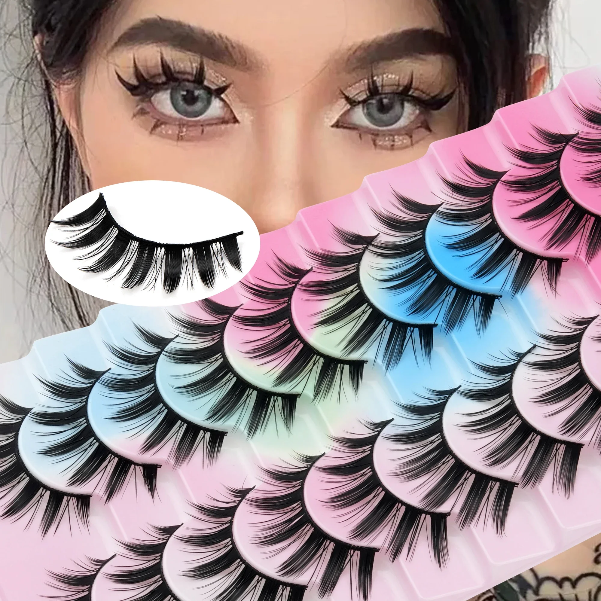 10 paia di ciglia finte in pel - Anime Cosplay Eye Makeup recensione e prezzo