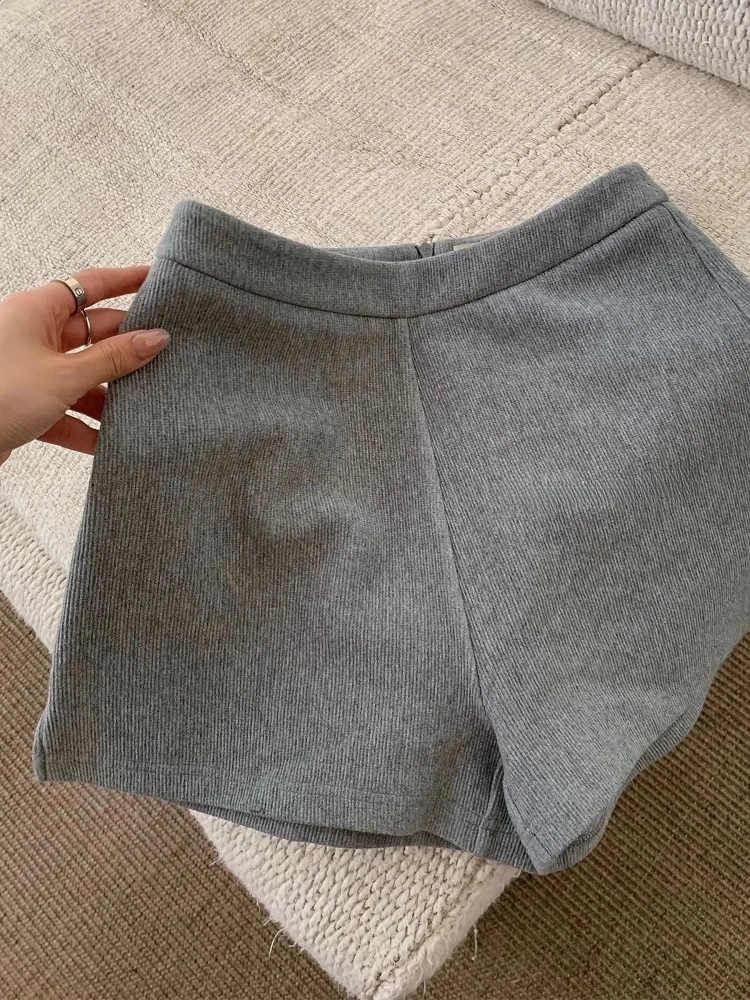 

American Sle Casual Sweatirt And orts Set Simple Design Two Colors Available Straight Leg Cotton Blend Comfortable Fit