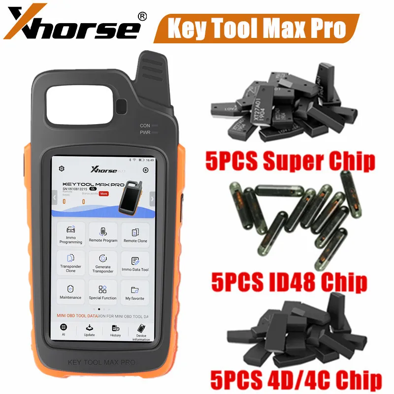 Xhorse VVDI Key Tool Max PRO Combines Key Tool Max and Mini OBD Tool Functions Adds Voltage and Leakage Current