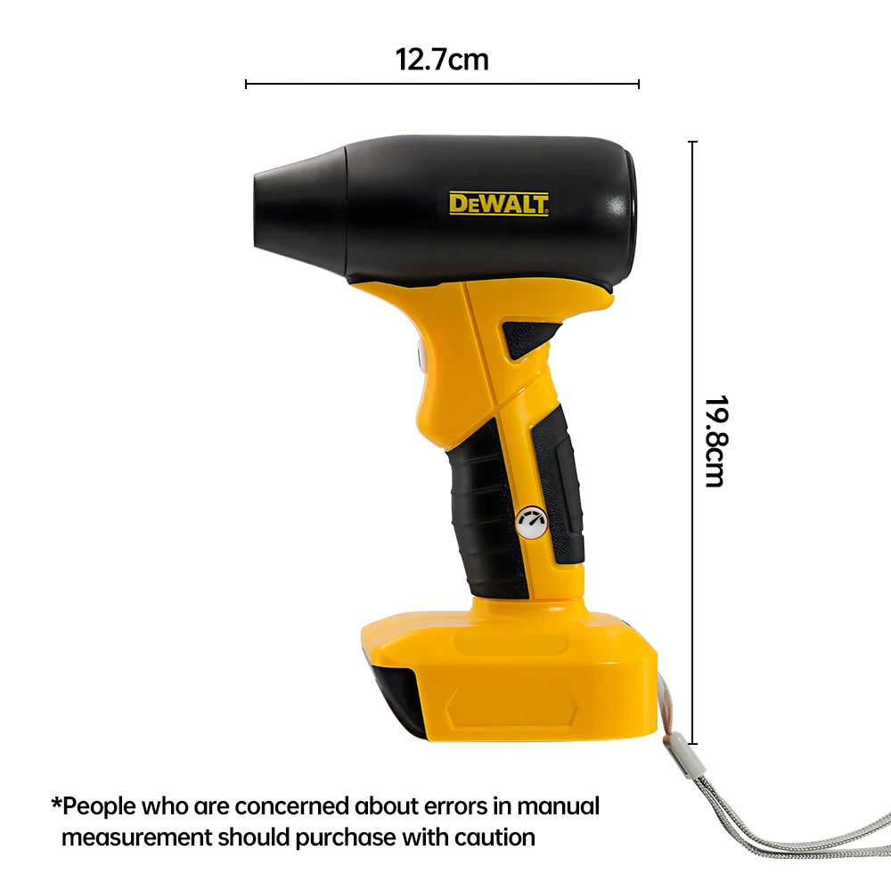 Dewalt 20V Batterie 130000 RPM Mini Turbo Jet Fan Electric Air Duster Einstellbare Windgeschwindigkeit Turbo Violent Blower Light CarCleaning