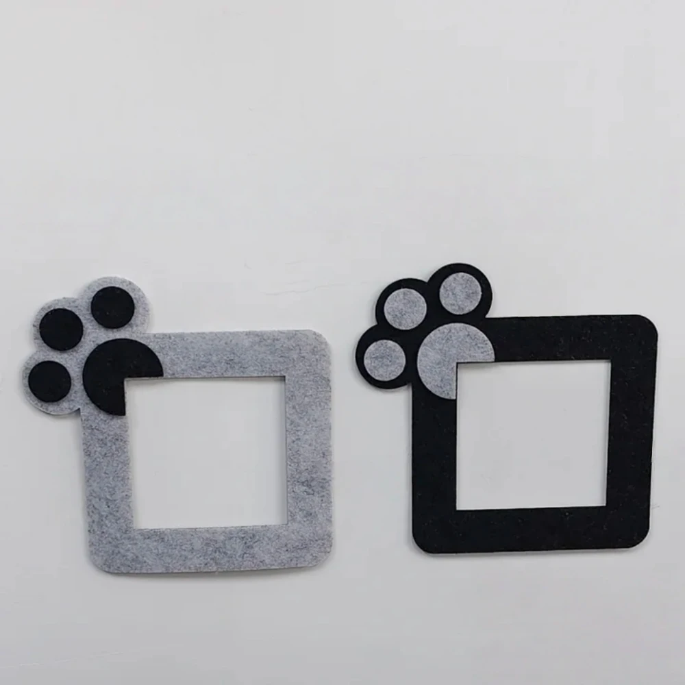 2pcs No self-adhesive Paw Light Switch Cover,Felt Decorative Switch Plate,No Drill Switch Frame Protector for Home Bedroom Decor