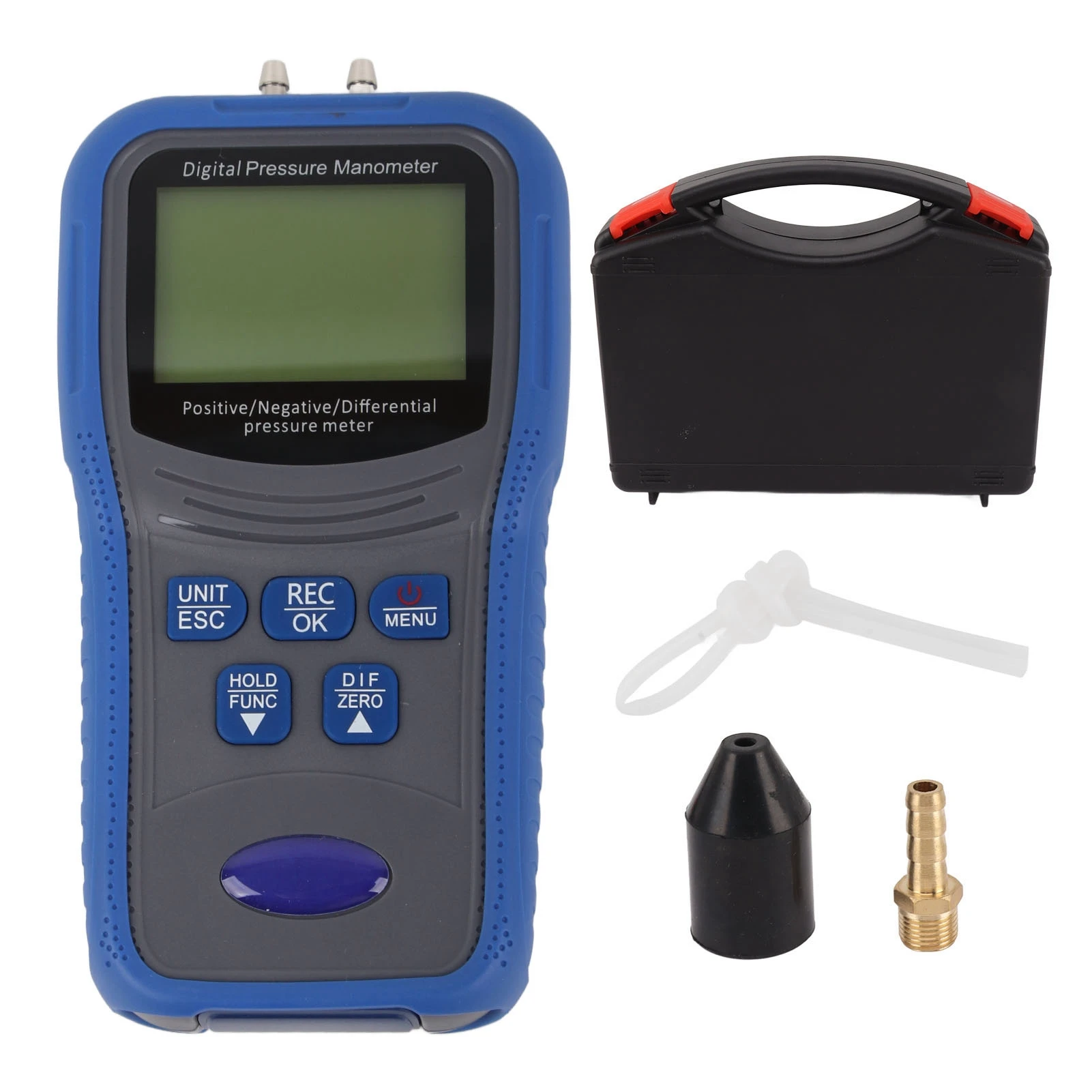 

Digital Manometer LCD Display High Accuracy Sensitive Fast Measurement Gas Pressure Tester Digital Manometer Air Pressure Meter