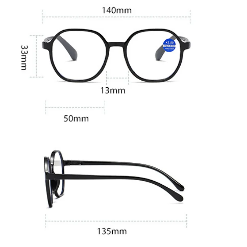 FG – lunettes de lecture HD transparentes et ultra-légères, Anti-lumière bleue, 100 à 400