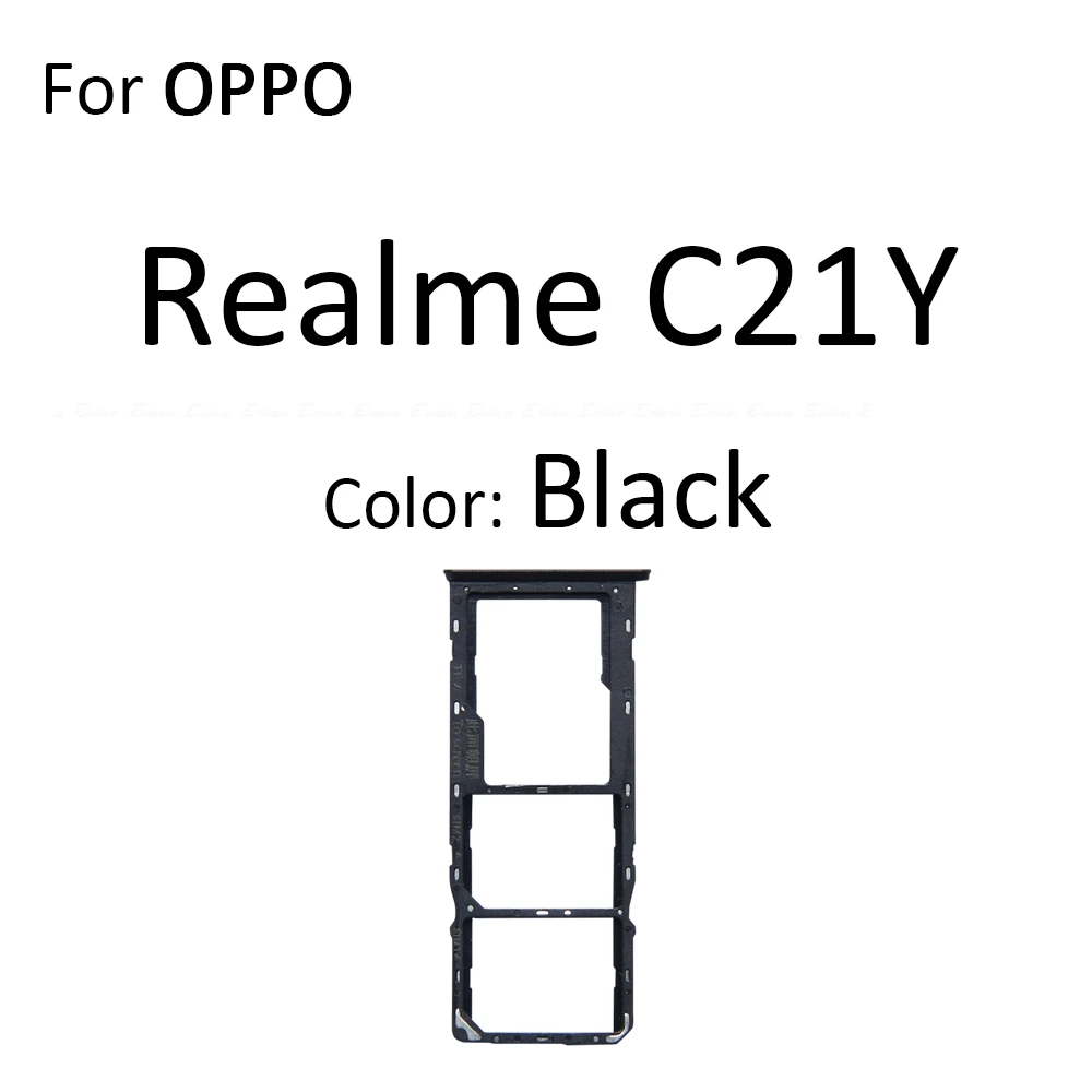 Sim Card Tray Socket Slot Reader Adapter For OPPO Realme C11 C12 C15 C21Y Micro SD Connector Container Parts view 5