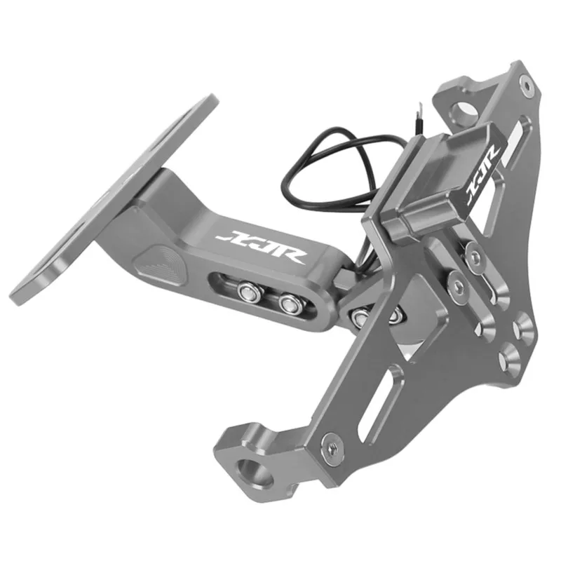 Motorcycle Adjustable License Plate Bracket Holder LED Turn Signal Lights For YAMAHA XJR400 XJR1200 XJR1300 XJR 400 1200 1300