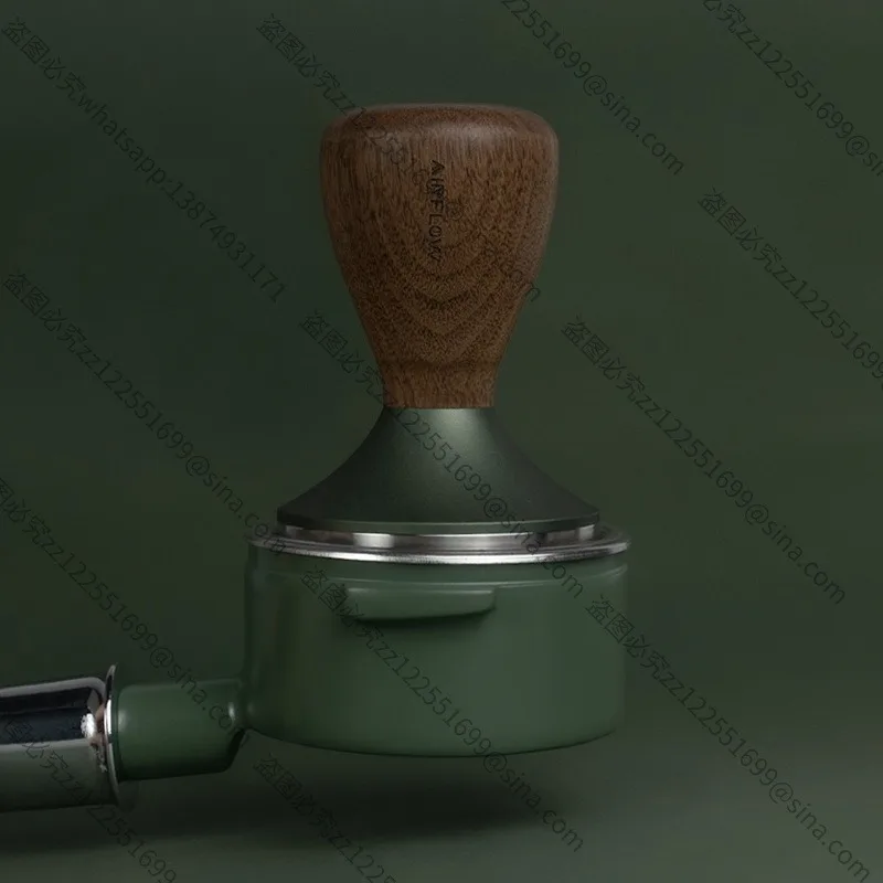 Suitable for 58mm Espresso Tamper, Stainless Steel Flat Base Coffee Tamper with Concentric Lines