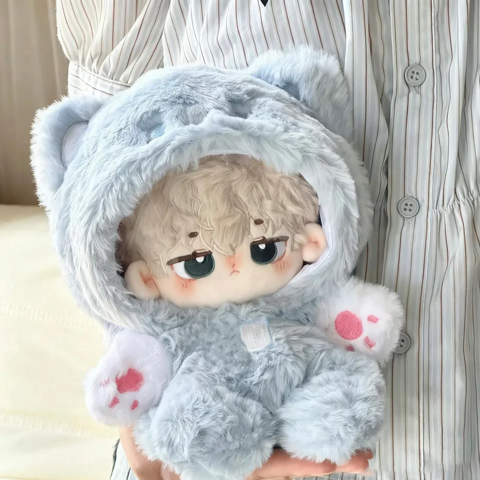 Set De Ropa Para Muñeco De Peluche De 17 Cm - Mono De Conejito Blanco Con Lazo, Body Con Corazón Y Bolso De Mano, Accesorios De Nailon Suave, Regalo Para Coleccionistas Y Niños