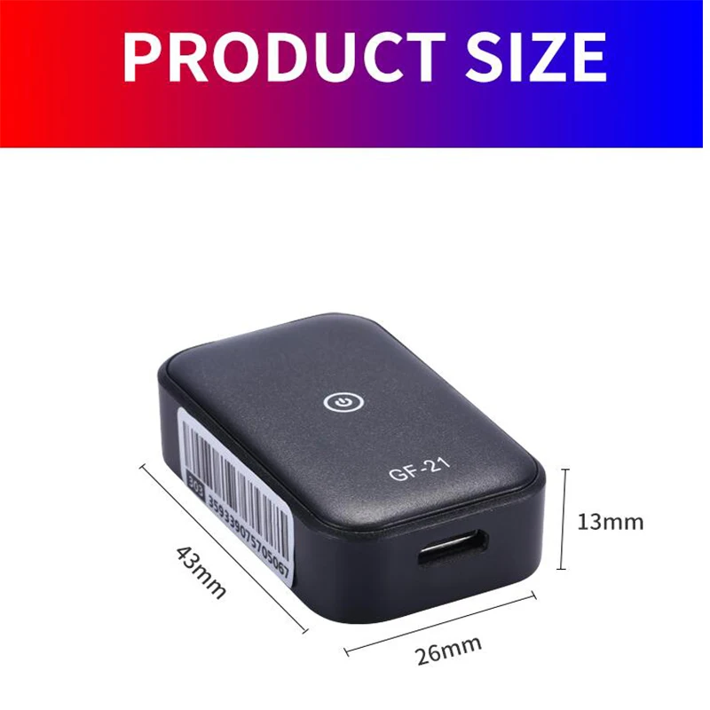 Mini gps tracker gf21/gf09 posicionamento pet idosos crianças carro anti-perdido anti-roubo dispositivo localizador rastreador