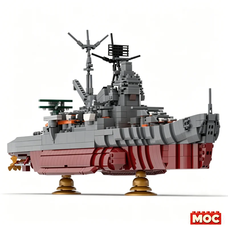 3082PCS Miao Class Advanced Cruiser Model Custom Building Blocks Assembly Warship Education Toy Creative Collection Display Gift