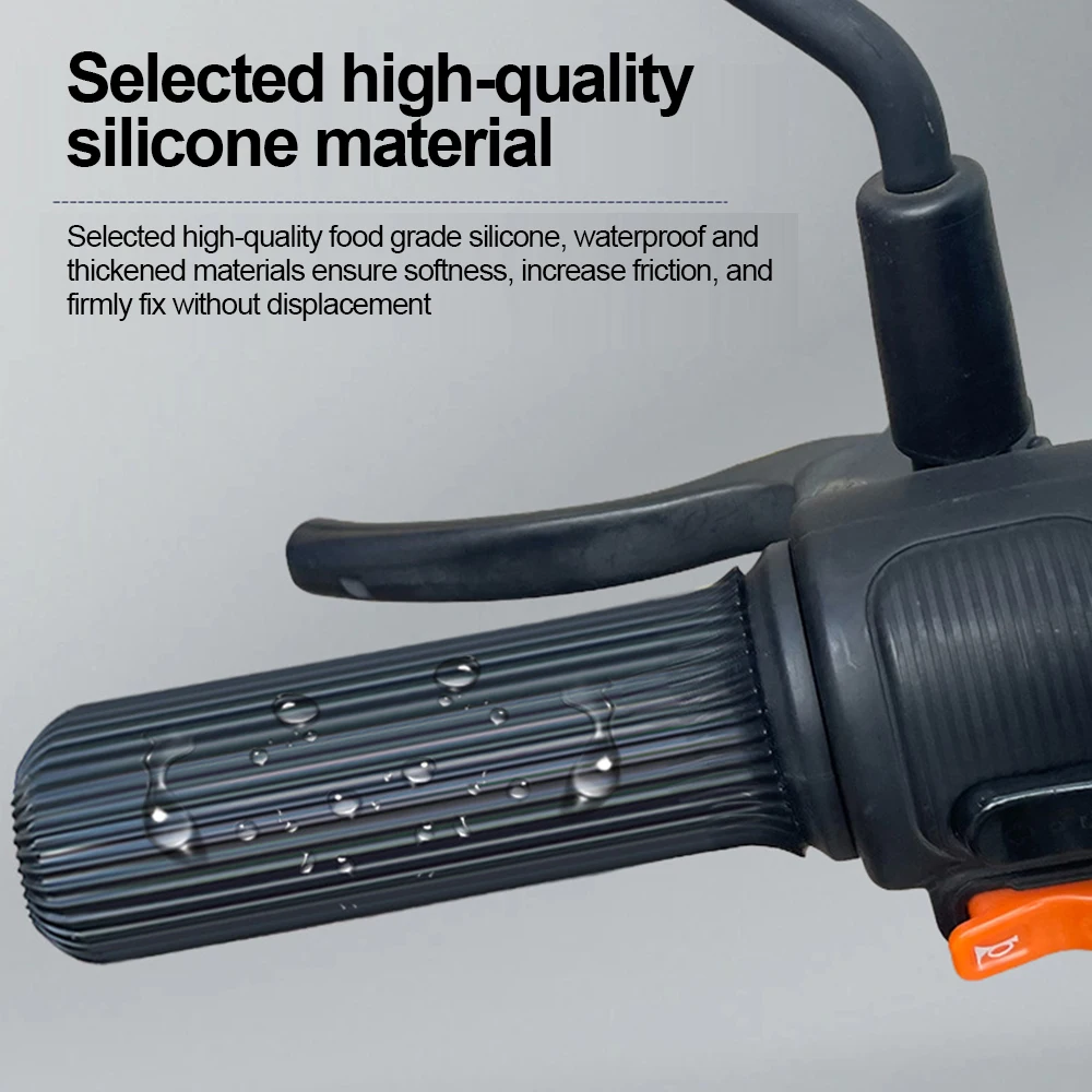 Motorcycle Handlebar Cover Silicone Non-Slip Wear-Resistant and Shock-Absorbing Easy To Install Handlebar Cover Modification