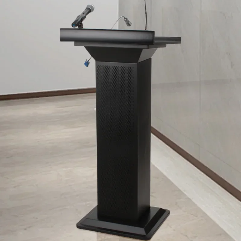 

Мультимедийная трибуна для конференц-залов, стальная.