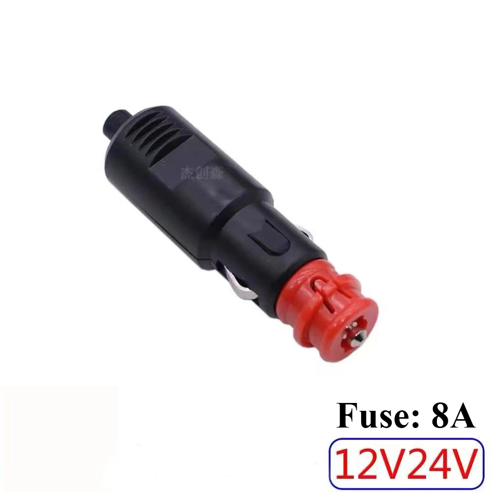 1 PCs 12/24V Cigarette Lighter Socket, Cigarette Lighter Plug with Fuse, Cigarette Lighter Plug, LED Indicator