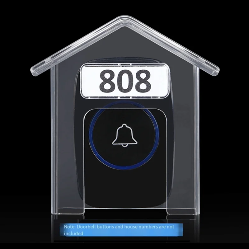

AB33-Wireless Doorbell Водонепроницаемый чехол Прозрачный пластиковый защитный чехол от дождя Защитный чехол для дверного звонка