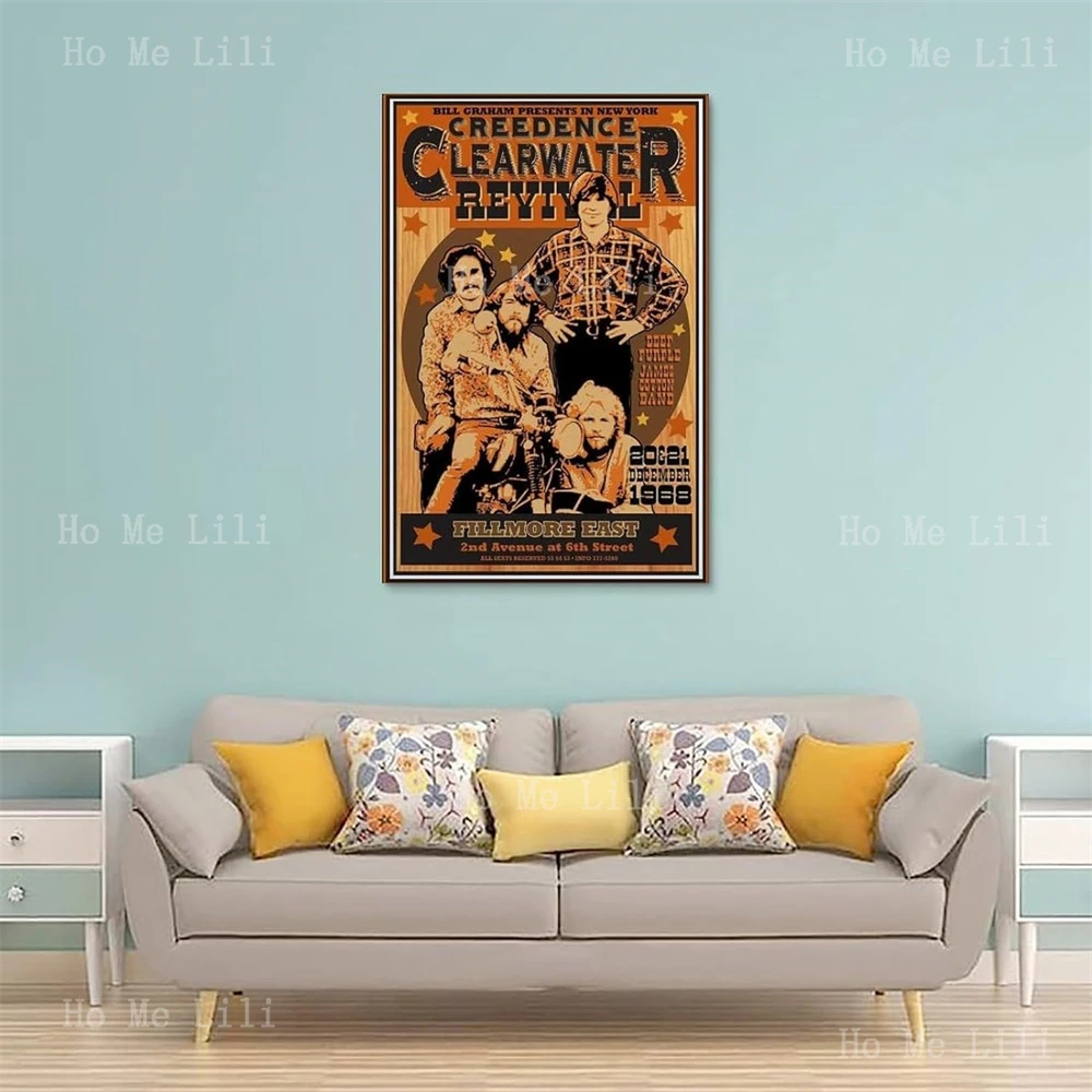 Rock Music Band Creedence Clearwater Revival Vintage Poster Metal Signs For Home Wall Decor