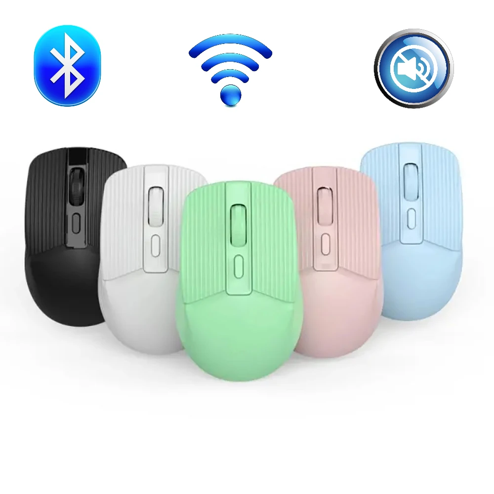 

Wireless Mouse Silent Bluetooth Mouse Wireless Computer Mouse Gaming USB Ergonomic Mause Rechargeable Mute Button PC Laptop Mice