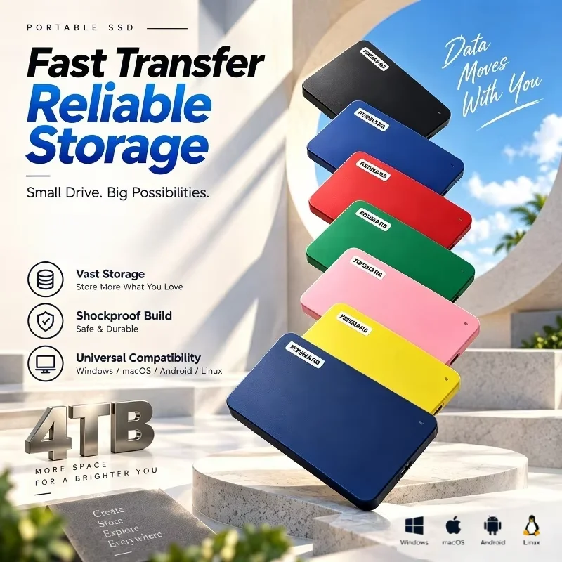 2.5 Inch Canvio Ready A3 USB 3.0 Portable External Hard Drive 500GB/1TB/2TB/4TB Compatible For Laptop Mac Android