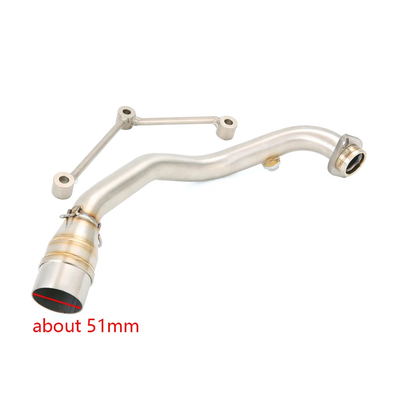 Voor Yamaha Zuma 125 BWS 125 2002-2017 Motorcycle Slip Op Uitlaatsysteem Uitlaat Mid Link Pijp Rvs Escape DB Killer