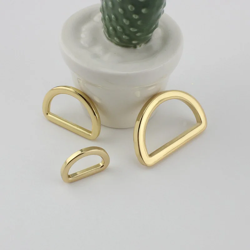 30-100pcs 13mm 16mm 19mm 25mm 33mm 38mm High quality Welded Belt Strap D ring Handbag Webbing Adjusted Alloy Adge D Ring