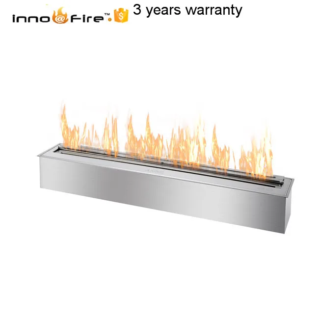 Fire Stainless Steel 48inch Manual Ethanol Fireplace Insert Burner