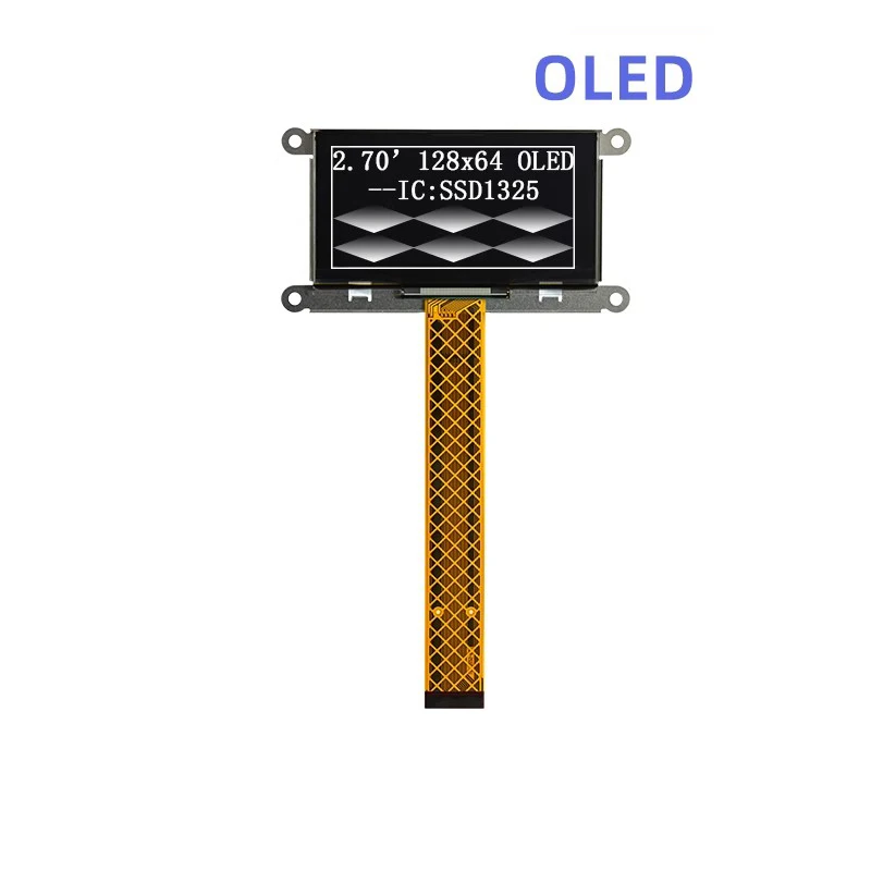 UG-2864ASYDT01 2.7 Inch OLED Display Screen Industrial Control Screen SSD1325 with Metal Frame