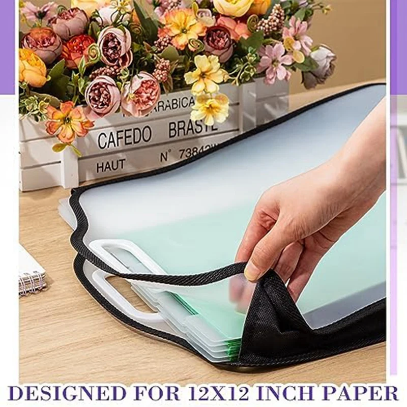 فواصل ورق القصاصات للقسمة ، تخزين ورق القصاصات ، مخزون بطاقات ، فواصل الطاولات ، مكتبة الملفات ب ، متينة ، سائبة ، 12 × 12 بوصة