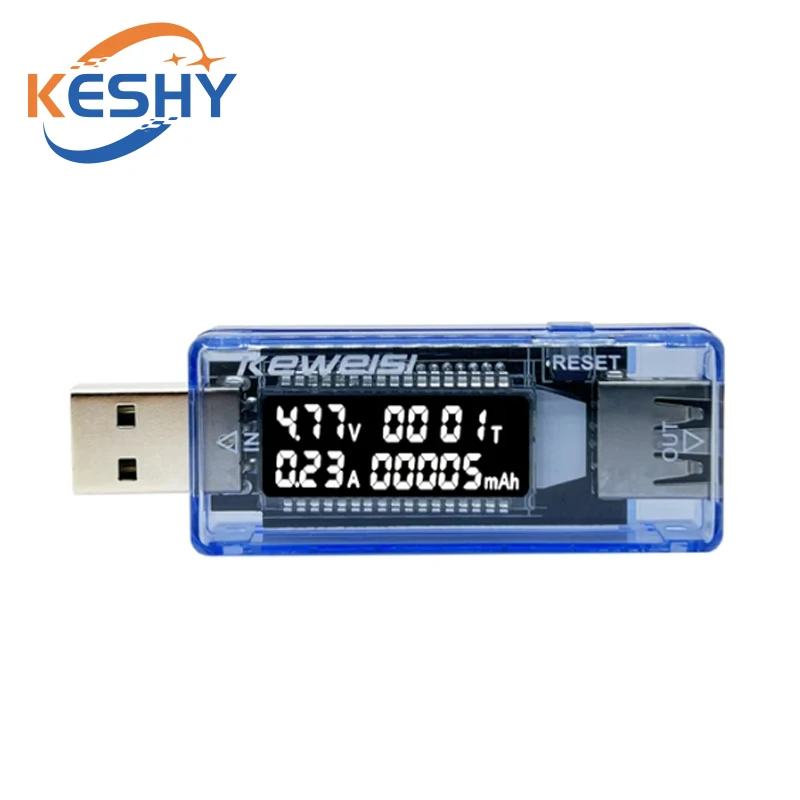 1-10 шт USB тестер емкости напряжения и напряжения вольт ток обнаружение напряжения зарядное устройство тестер емкости измеритель мобильный детектор мощности