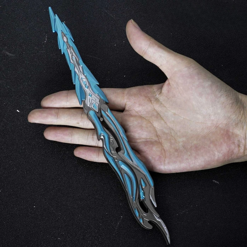 22 cm Crossing Spiel Peripherie Blazing Radiance Schmetterling Waffen Modell Spielzeug Messer Ungeschärft Training Prop Metall Handwerk Junge Geschenk