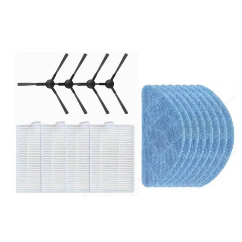 A52Q-Ersatzzubehör für Ropo Glass 3 & 4 – Seitenbürste, Hepa-Filter, Mopptuch, Roboterteile – Detail 1