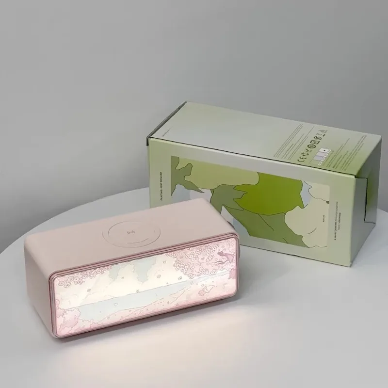 Wireless night light bluetooth speaker mini small audio atmosphere