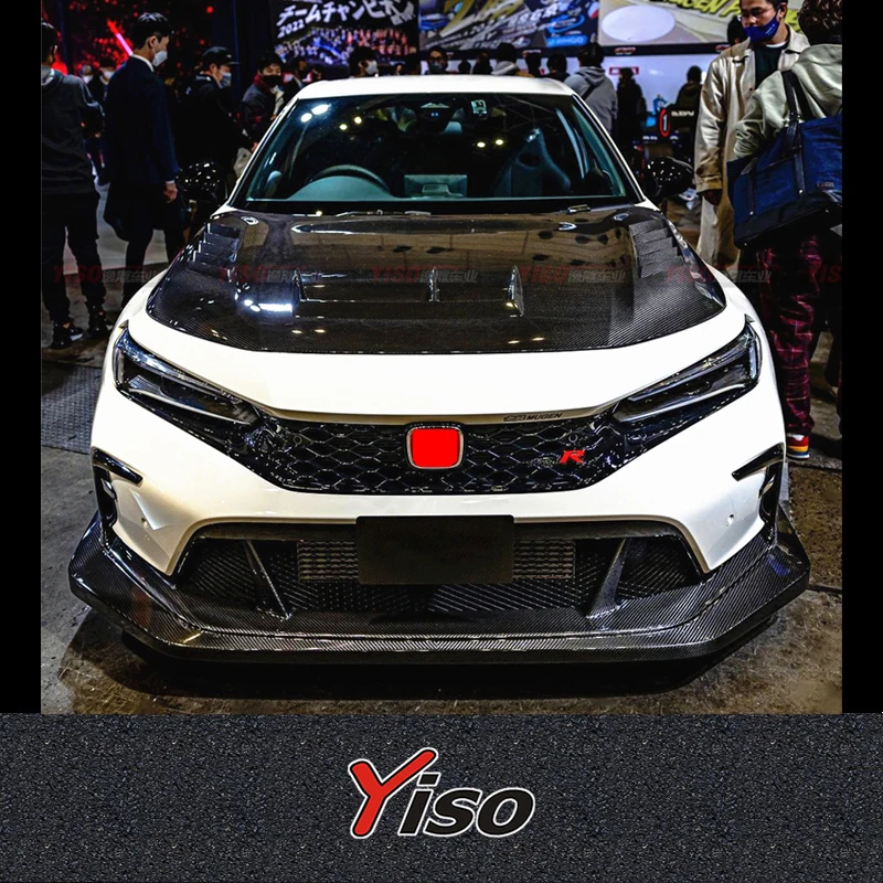 

Suitable for TypeR FL5 MUGEN carbon fiber Aerodynamic kit modified MUGEN carbon fiber front lip TypeR FL5 side skirt wrap Angle