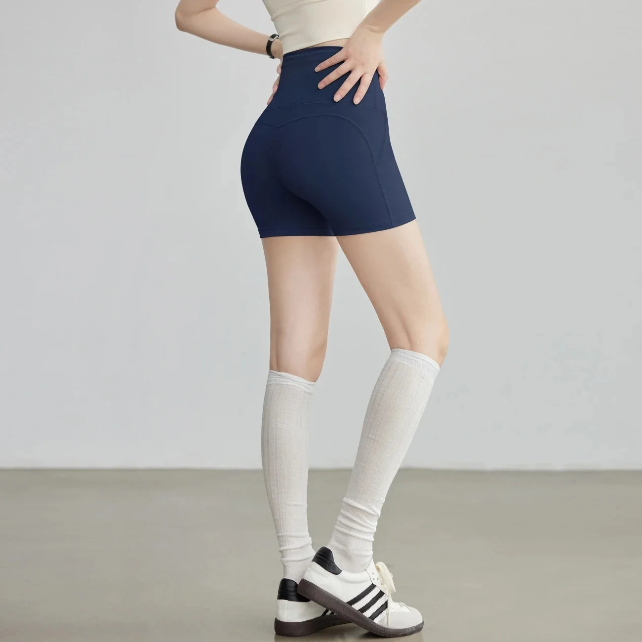 Yogahose Baumwolle Damen Leicht Indoor Wandern Gelb Split Büro Pendeln Tragen Spleißen Party Lila Yogawear Erweiterte Ins