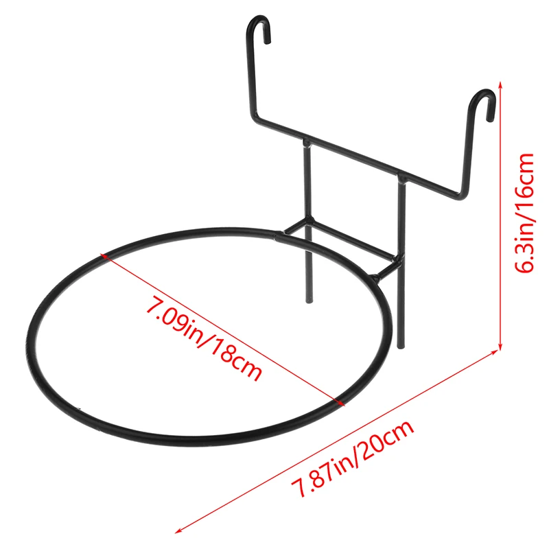 1 szt. Wiszące donice do poręczy kwiatowych uchwyty garnków doniczkowych balustrada z żelaznym stojakiem na balkon kosz dla hodowcy roślin pojemnik