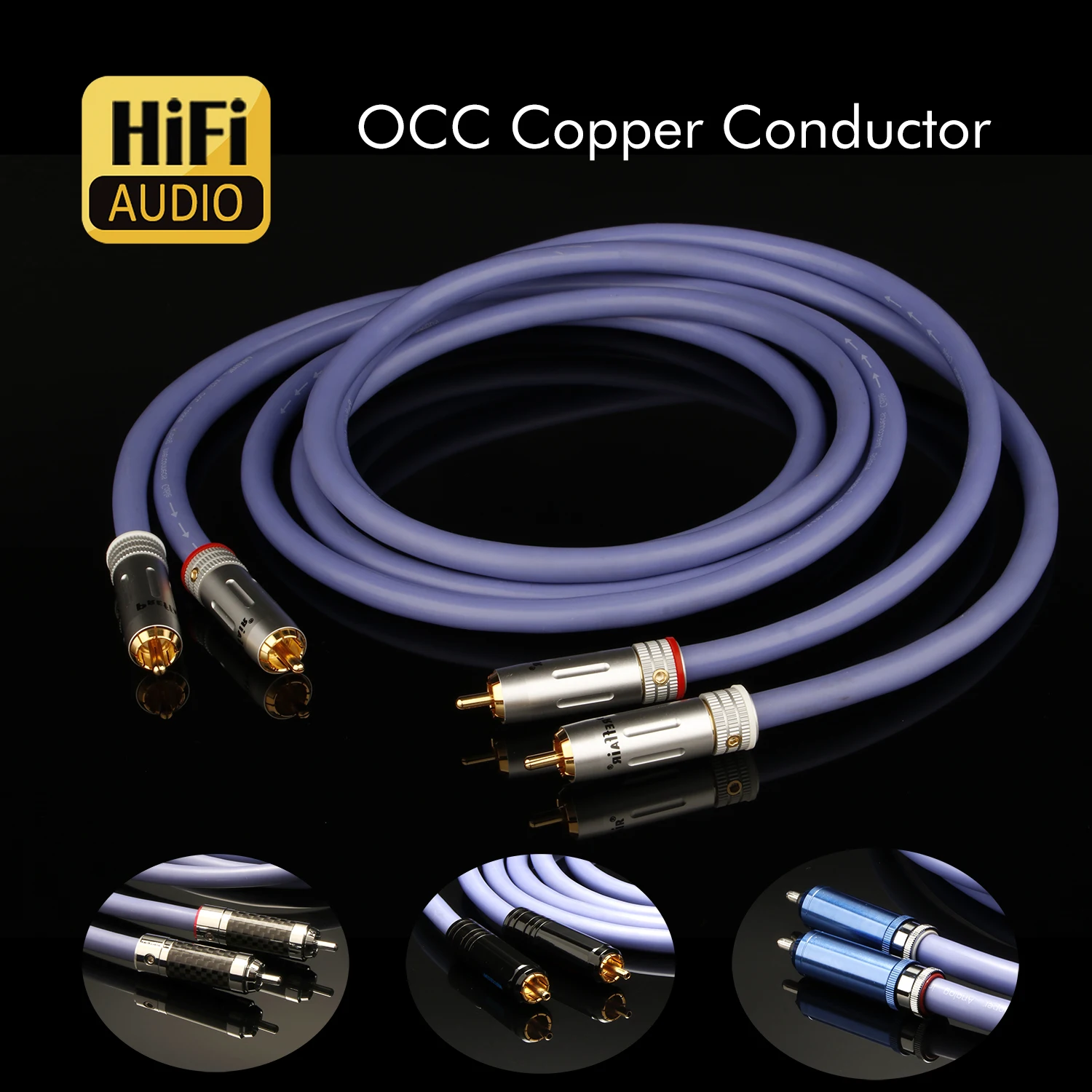 

Кабель RCA OCC (пара), удлинительный кабель RCA, двойной аудиокабель RCA для усилителя, ЦАП, ТВ, автомобильной аудиосистемы