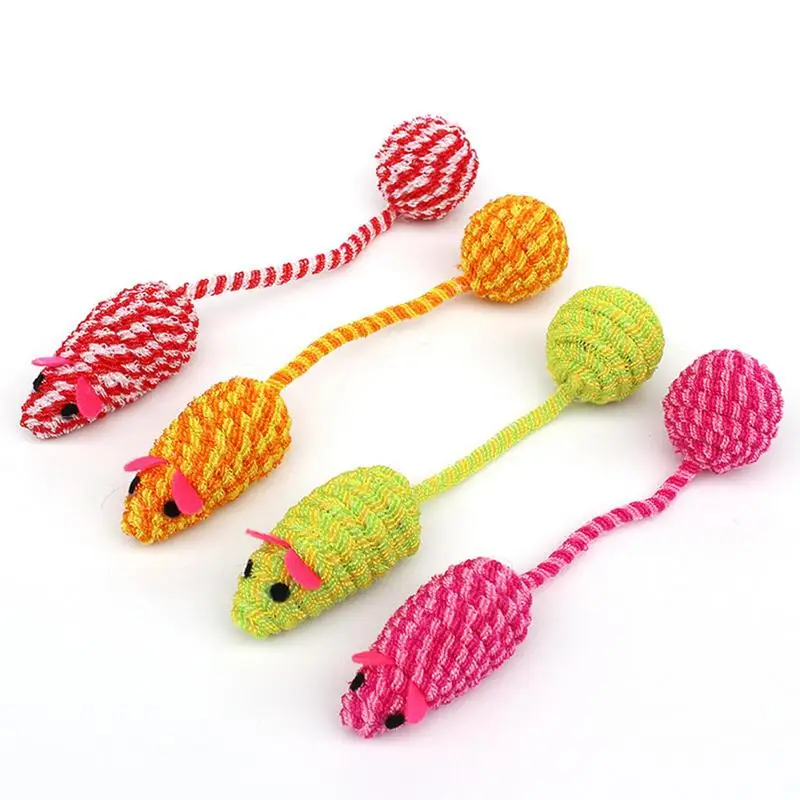 

Interactive Mouse Cat Toys Funny Teeth Cleaning Chewing Toys For Indoor Small Dogs Cats Playing Scratch Pet Puppies Random Color