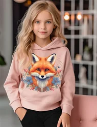 kids Hoodies 3D Print Cartoon Fox Streetwear Boys Girls Unisex Sweatshirts Oversized Hoodie Kawaii Pullovers Tracksuits Clothing