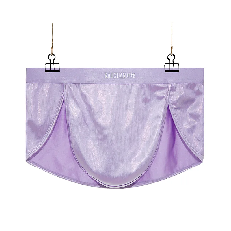 

Мужские эластичные боксеры-шорты в стиле A-Lo с хлопковой вставкой, удобные, тонкие, для дома и повседневной носки, с разрезом, на резинке