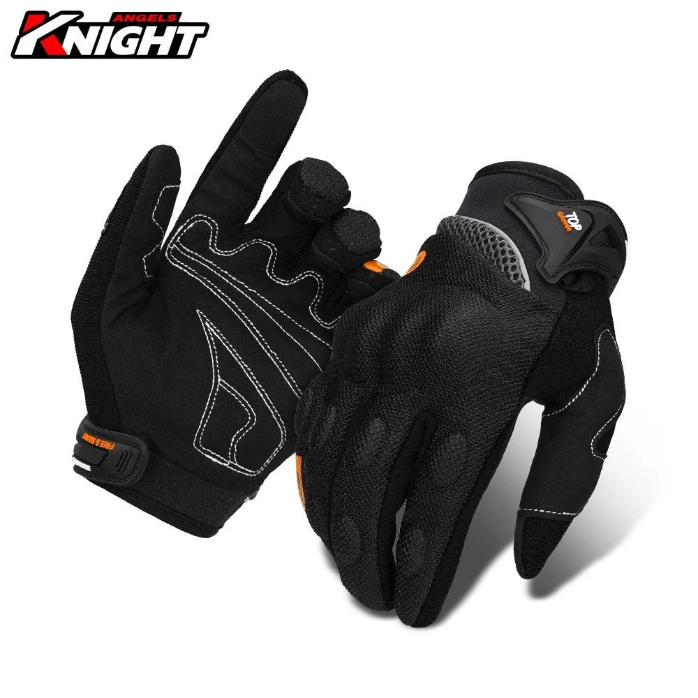 

Мотоциклетные перчатки, летние дышащие мотозащитные перчатки с полным пальцем, мужские перчатки для бездорожья с сенсорным экраном, перчатки для езды на мотоцикле