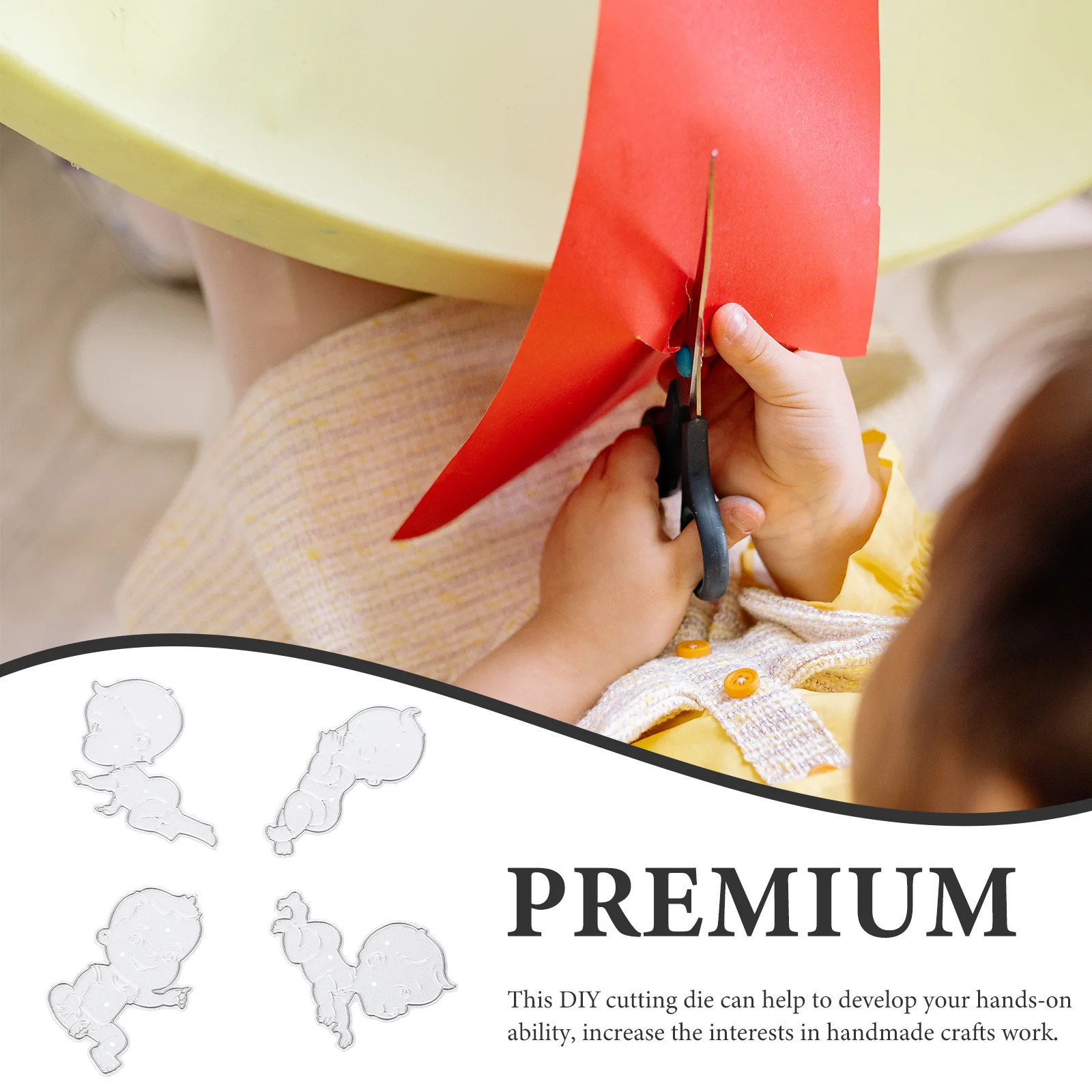 

2Sets Metal Cutting Die for DIY Craft Child Safe Reusable Scrapbooking Greeting Card Embossing Tool Lightweight Portable