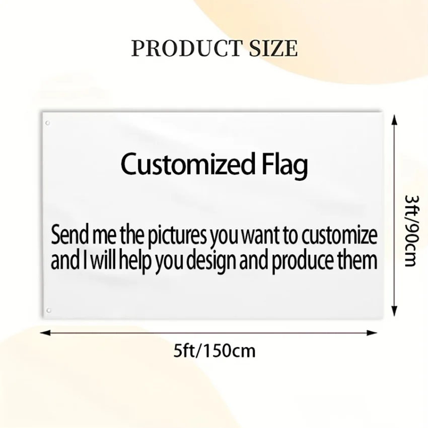 Customized Flags 5x3 Ft Please Let me Know your Requirements and I can make any Pattern any Logo and any Size Customized Logo