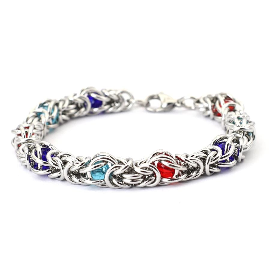 Stainless Steel Bracelet For Men Rock Chain Link Chakra Motorcycle Meditation Jewelry Mo Braslet Pulsera Homme Joias