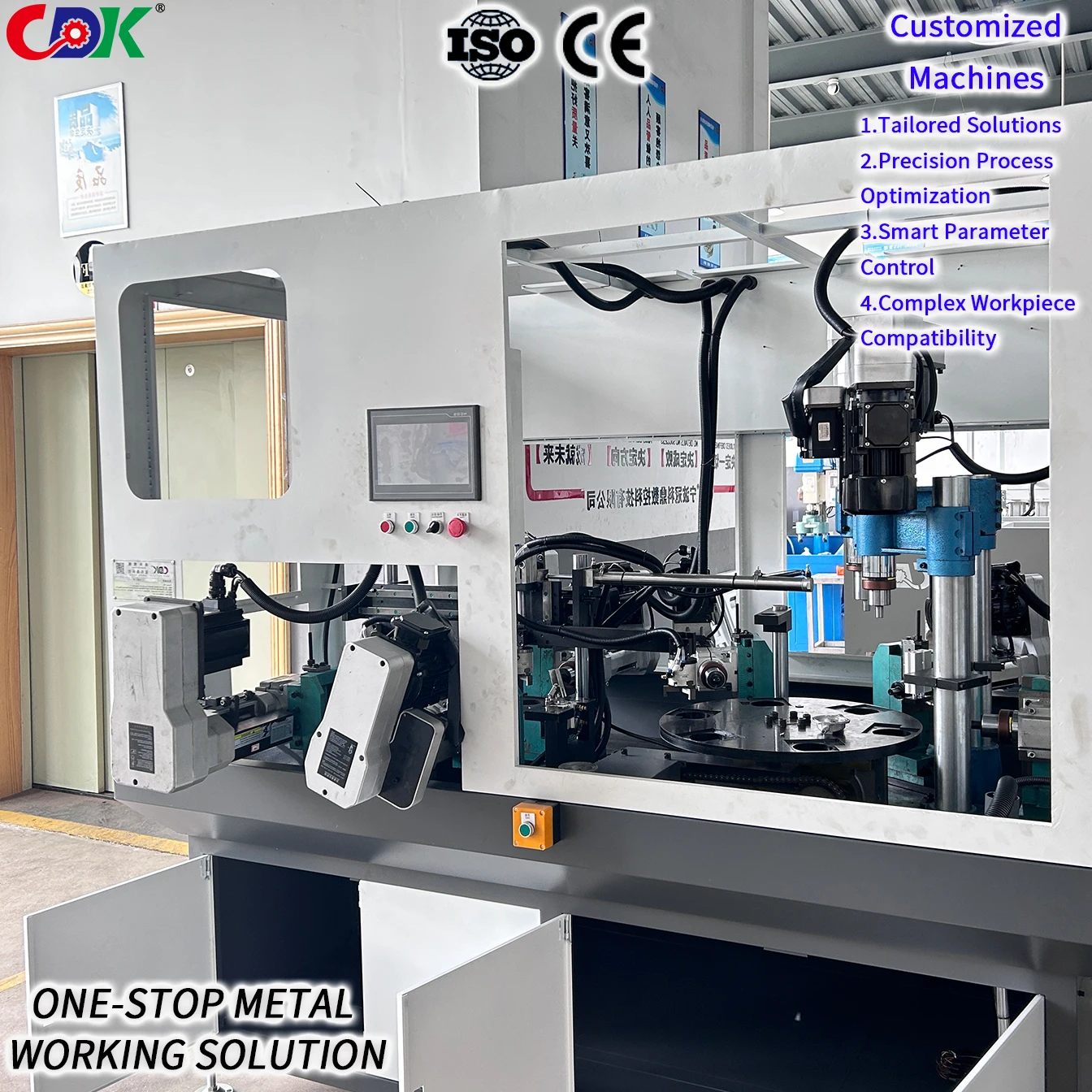 Customized CNC Auto Feed Multi Spindle Drilling and Tapping Machine for Bicycle Parts and Aluminum Die-casting Parts