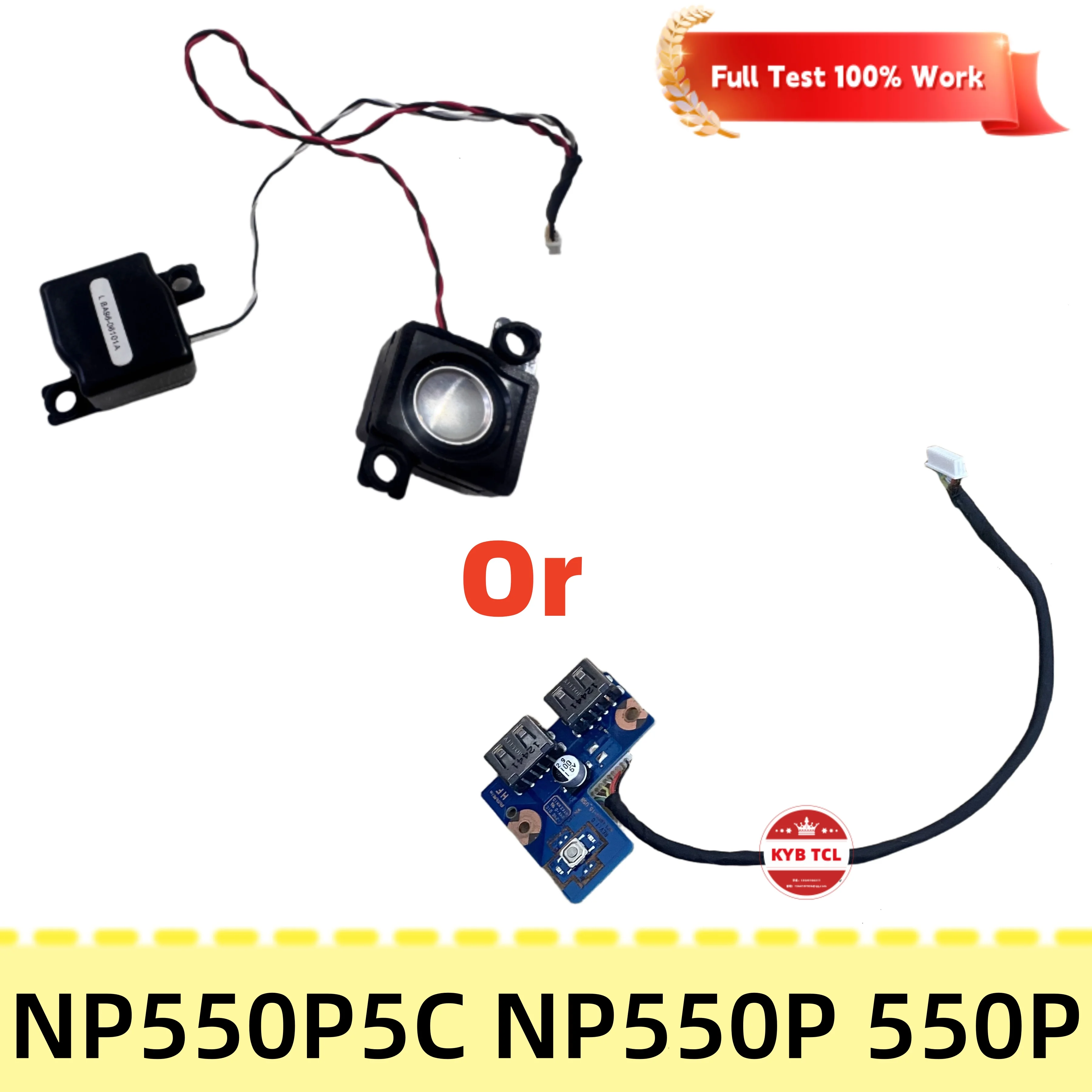 Placa ou cabo de botão de alimentação USB para laptop ou alto-falantes para Samsung Série 5 NP550P5C NP550P 550P NP550 BA92-09761A