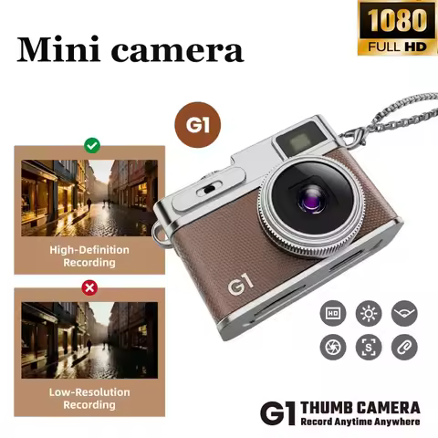 New Retro Mini Digital Camera Student Campus Card Machine Portable For Taking Photos And Videos Backpack Accessories