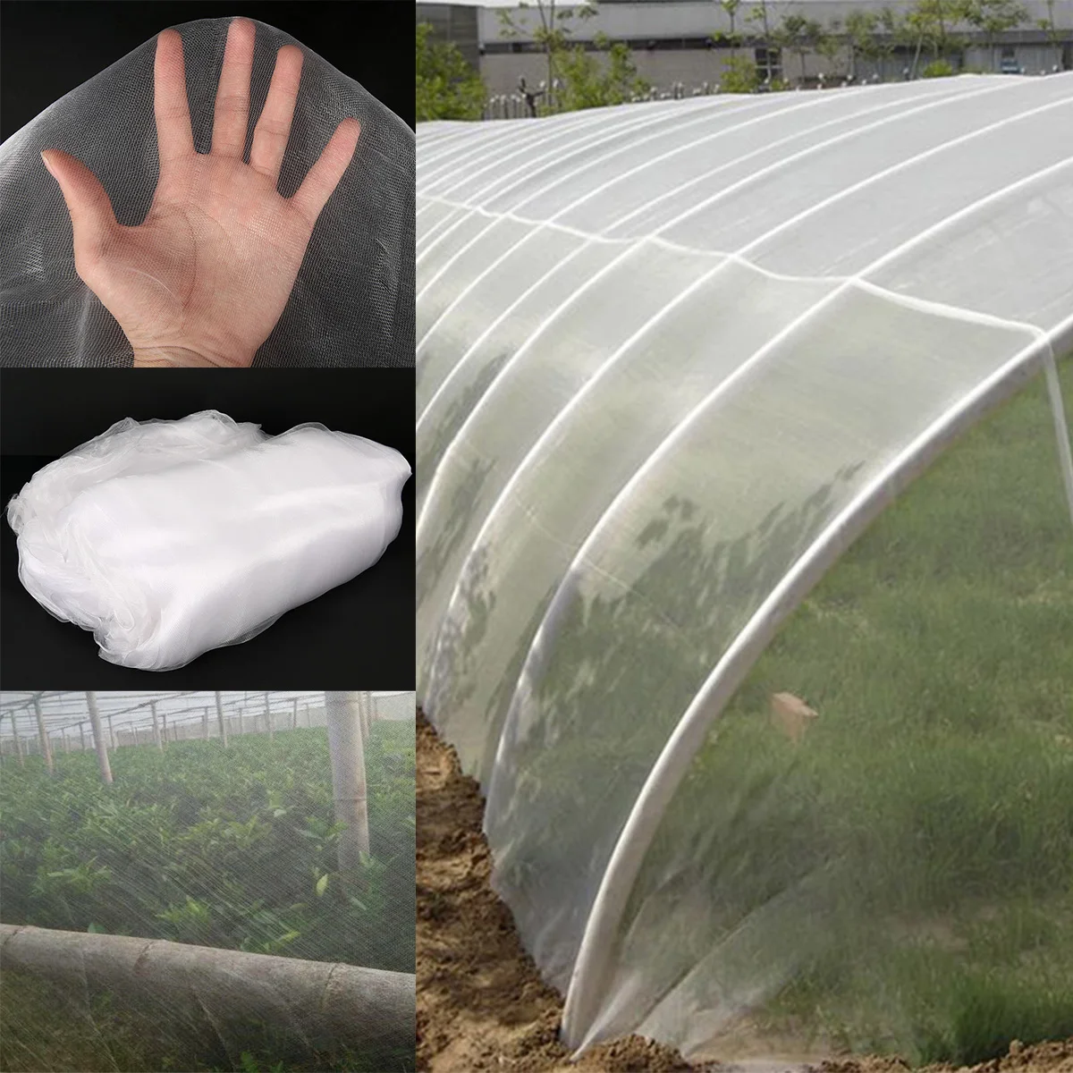 2.5X10M Garden Vegetable Insect Net Cover Garden Fabric Fruit Plant Cover for Winter Frost Protection Sun Pest Protection