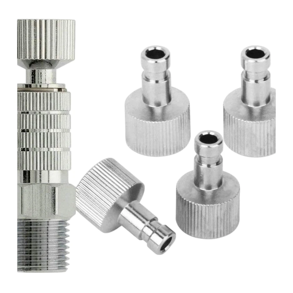5Pc Airbrush Quick Disconnect Set With Valve Quick Connector For Metal Male Coupler Adapter Kit Painting Tools