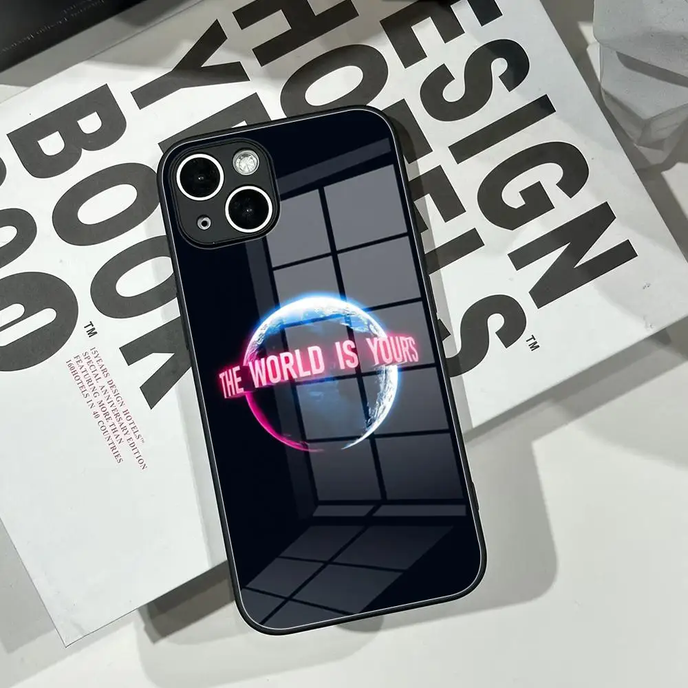 S-Scarface 1983 Pacino Movie Phone Case Tempered Glass Shell FOR IPhone 16ProMAX 14 12 17Pro Air 15 16 Plus 13 Pro MAX Cover