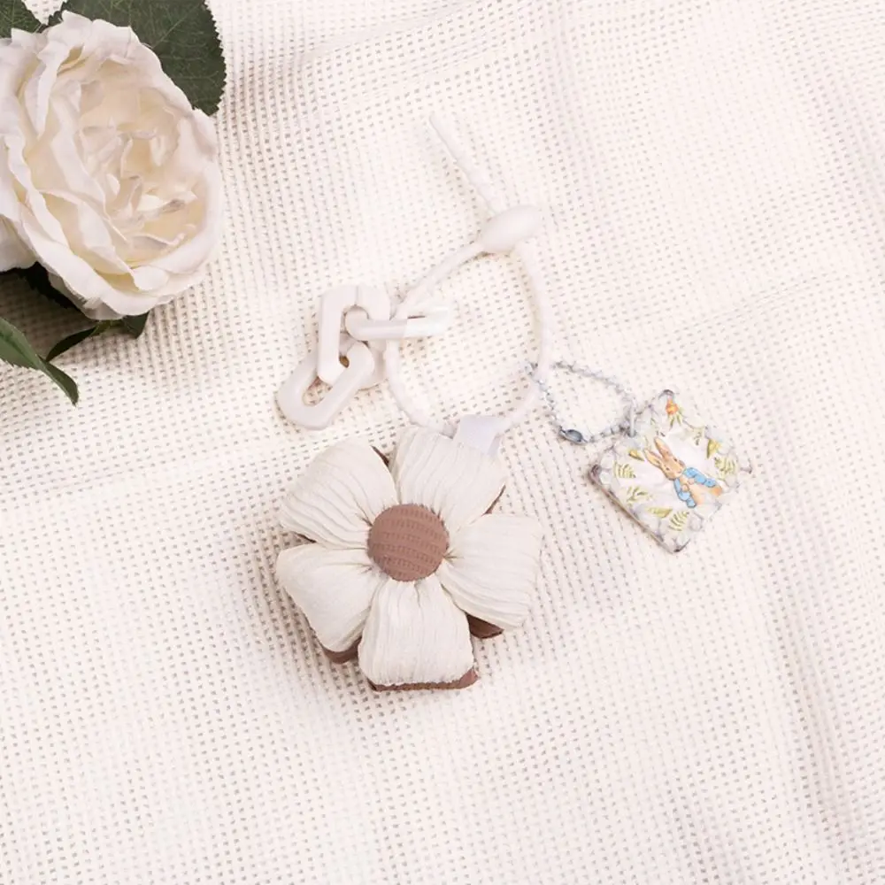 

Fashion Fabric Sunflower Keychain Sunflower Handmade Bag Decor Gift Gift Backpack Pendant