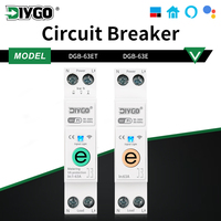 EWeLink DGB-63E/63ET 63A Smart WIFI Home Circuit Breaker Timer Remote Control Real-monitoring Switch Energy Meter Kwh Metering