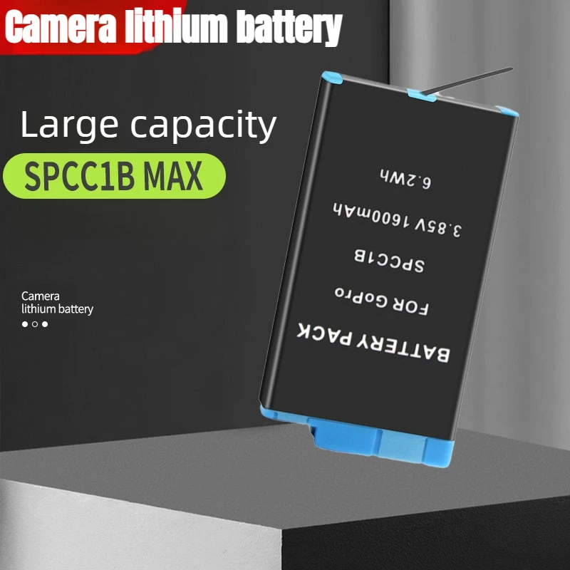 3.85V 1600mAh Rechargeable Battery for Gopro Max 360 Action Camera Batteries Accessories Go Pro Full Decoding