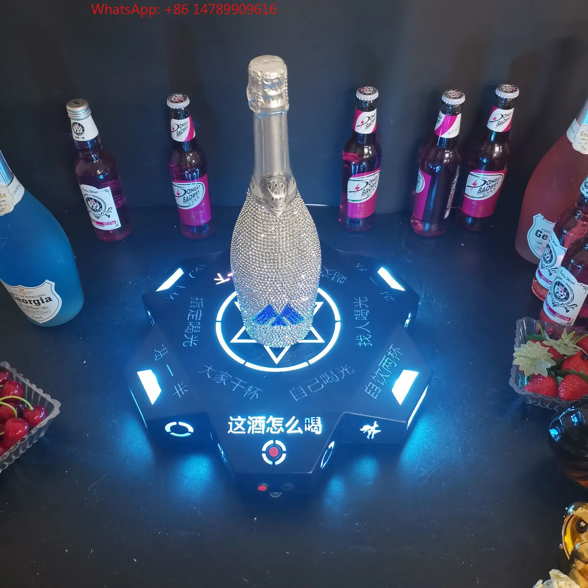 

High-End Bespoke LED Bottle Display RackDisplay Shelf Living Room Game Wine-Bottle Holder Light Up Bottle Display Stand Bottle P